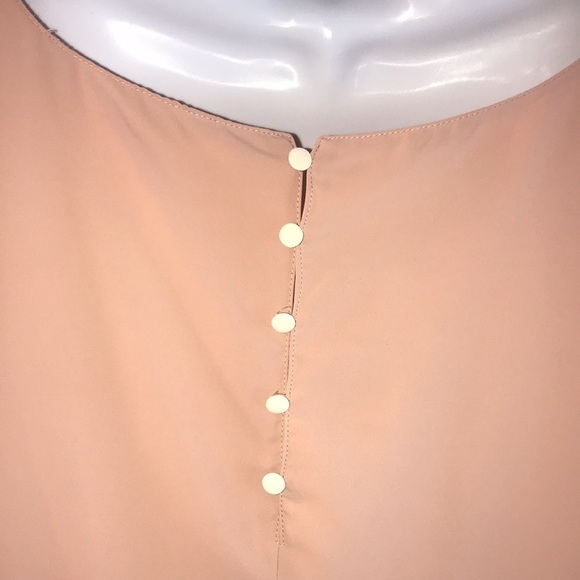 Zara Blush Pink and Cream Top Size Small - Picture 6 of 11
